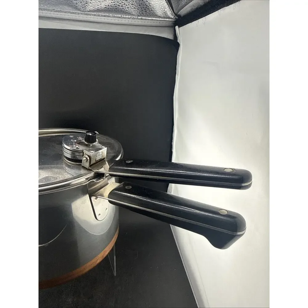 Vtg Revere Ware 1801 4 Qt Pressure Cooker Copper Clad Stainless Pre-1968 4-Quart